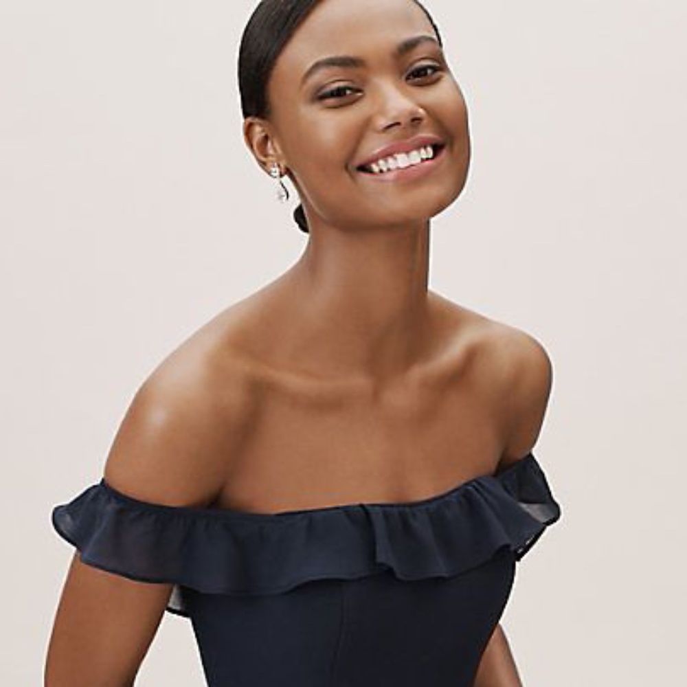 BHLDN Anthropologie Macau Navy Blue Dress Size 4